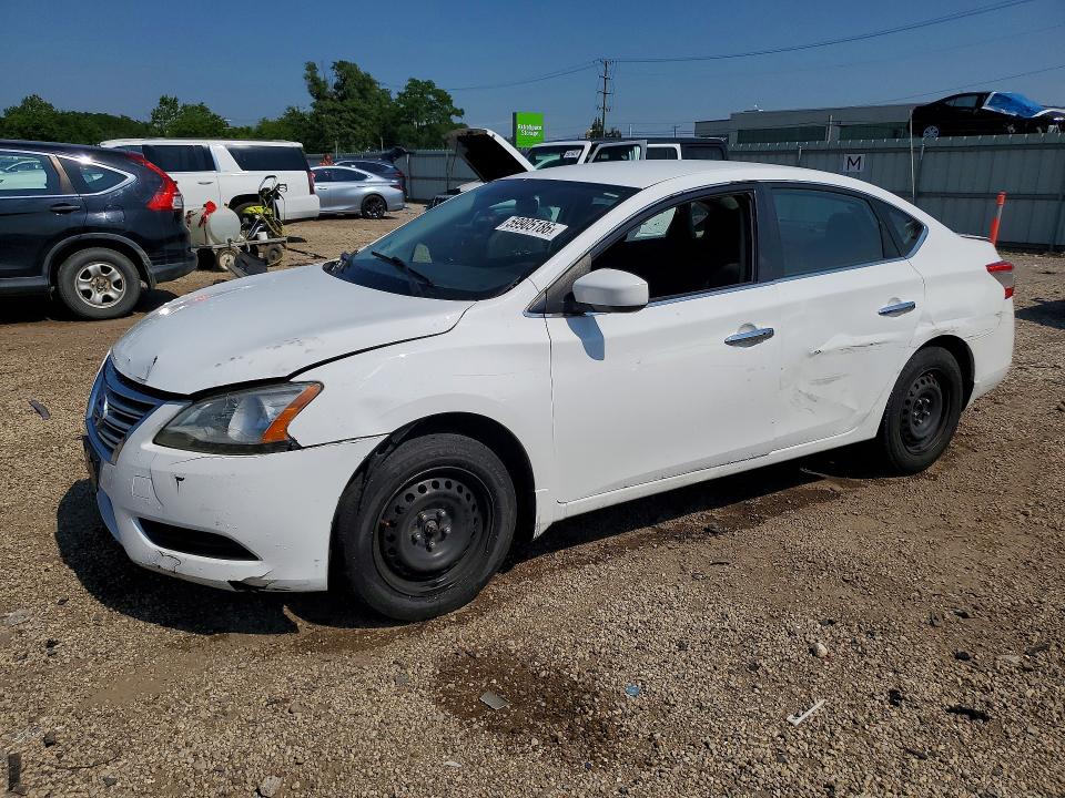 59905186 :رقم المزاد ، 3N1AB7APXFY262676 vin ، 2015 Nissan Sentra مزاد بيع