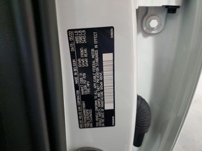 Aukcja sprzedaży 2022 Volvo Xc40, vin: YV4162UM9N2790841, numer aukcji: 62905566