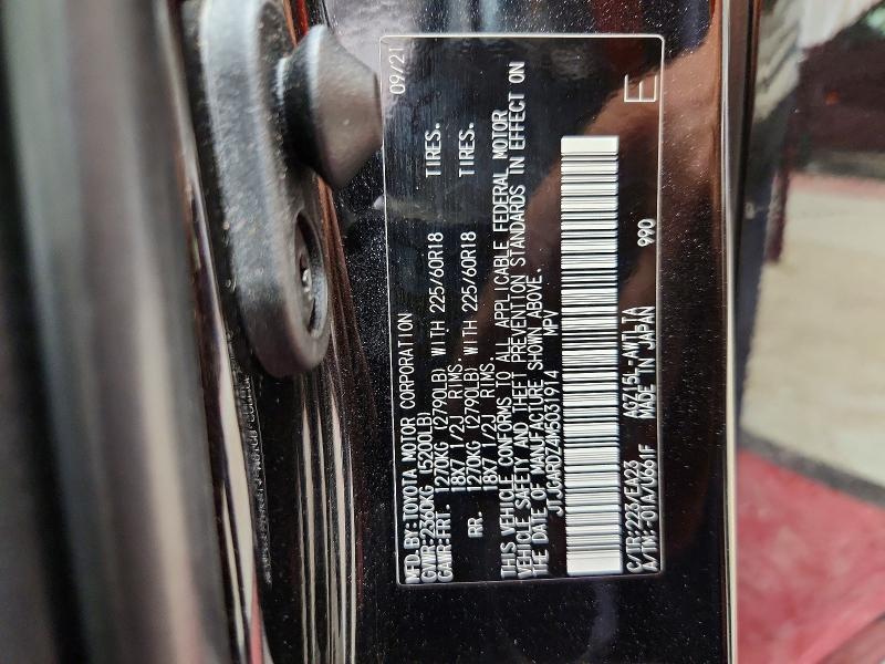 59800366 :رقم المزاد ، JTJGARDZ4M5031914 vin ، 2021 Lexus Nx 300 مزاد بيع