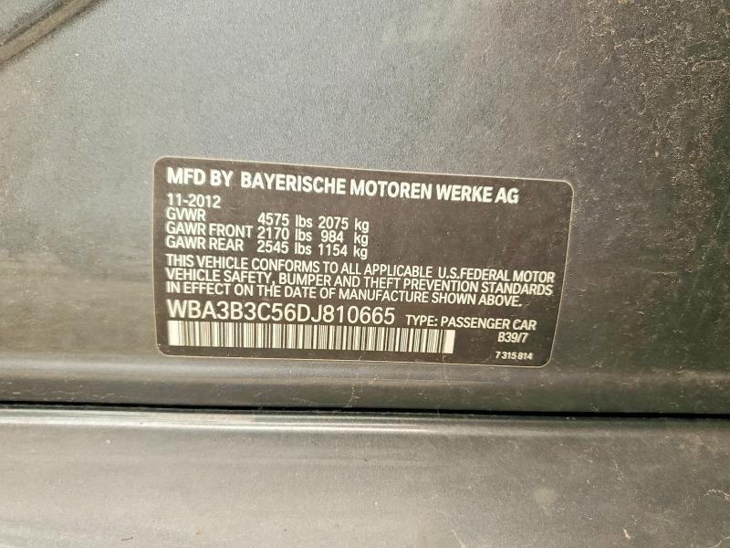 2013 Bmw 328 მანქანა იყიდება აუქციონზე, vin: WBA3B3C56DJ810665, აუქციონის ნომერი: 61414286