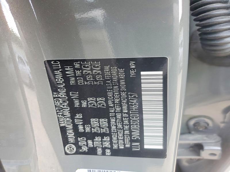 60057396 :رقم المزاد ، 5NMJB3DE0TH634757 vin ، 2026 Hyundai Tucson مزاد بيع