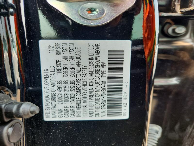 Aukcja sprzedaży 2022 Honda Cr-v, vin: 7FARW1H70NE004981, numer aukcji: 60584816