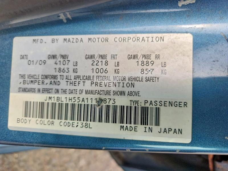 Продаж на аукціоні авто 2010 Mazda 3, vin: JM1BL1H55A1115873, номер лоту: 41633916