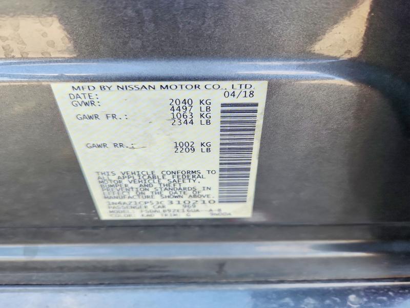 Aukcja sprzedaży 2018 Nissan Leaf, vin: 1N4AZ1CP5JC310210, numer aukcji: 60161276