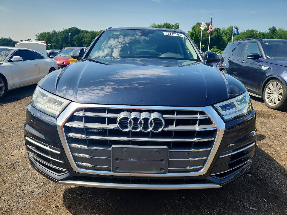 2018 Audi Q5 მანქანა იყიდება აუქციონზე, vin: WA1BNAFY1J2059314, აუქციონის ნომერი: 58772296