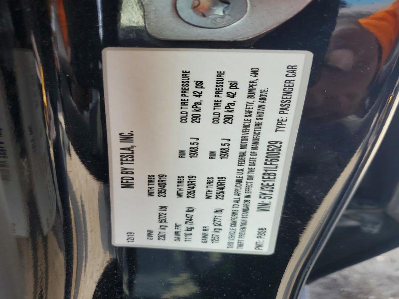 Aukcja sprzedaży 2020 Tesla Model 3, vin: 5YJ3E1EB1LF600529, numer aukcji: 62832956