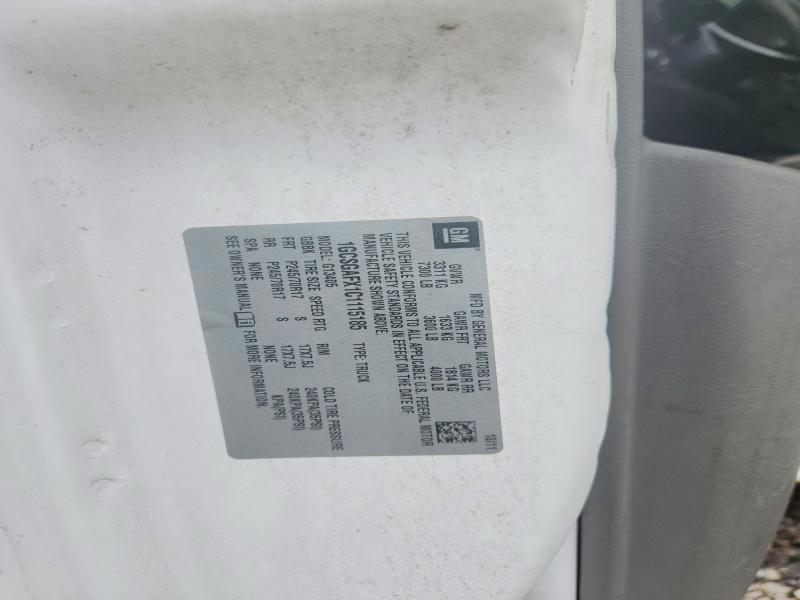 Aukcja sprzedaży 2012 Chevrolet Express 1500, vin: 1GCSGAFX1C1115185, numer aukcji: 62219196