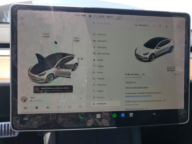 Aukcja sprzedaży 2021 Tesla Model 3, vin: 5YJ3E1EA3MF017856, numer aukcji: 62525436