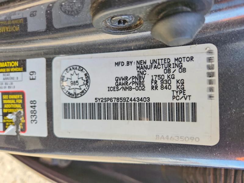 Продаж на аукціоні авто 2009 Pontiac Vibe, vin: 5Y2SP67859Z443403, номер лоту: 61115926