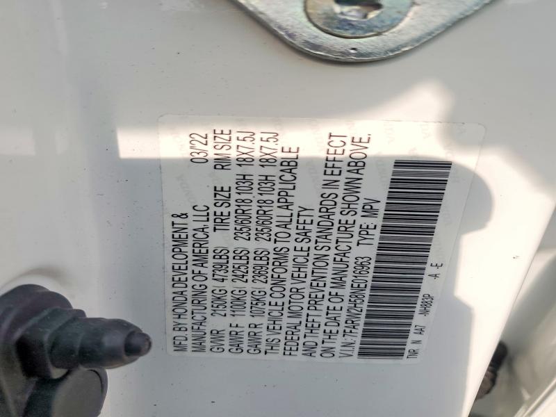 Продажа на аукционе авто 2022 Honda Cr-v, vin: 7FARW2H58NE016963, номер лота: 60468046