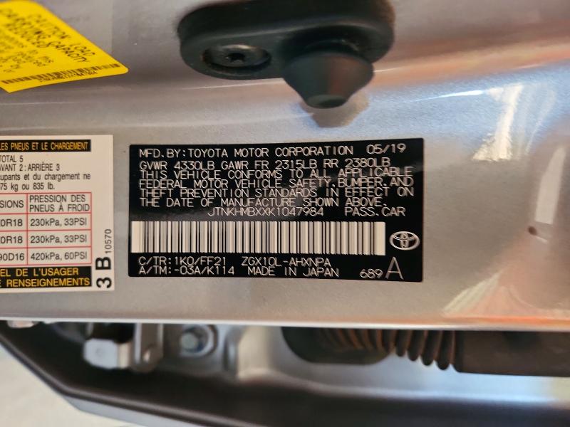 Aukcja sprzedaży 2019 Toyota C-hr, vin: JTNKHMBXXK1047984, numer aukcji: 60602026