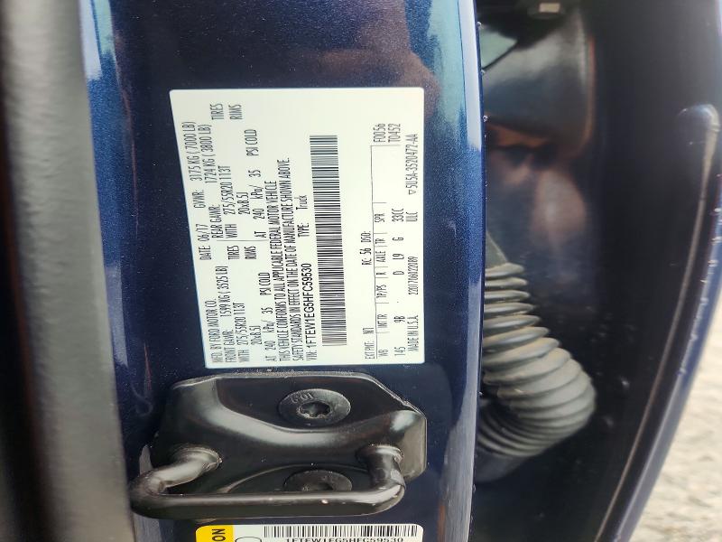 Продажа на аукционе авто 2017 Ford F150, vin: 1FTEW1EG5HFC59530, номер лота: 61726036