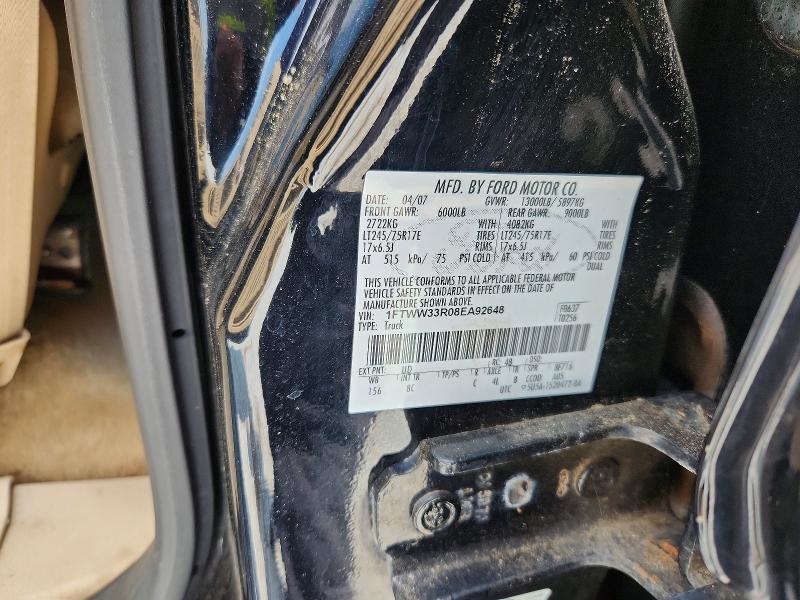 63045846 :رقم المزاد ، 1FTWW33R08EA92648 vin ، 2008 Ford F350 مزاد بيع