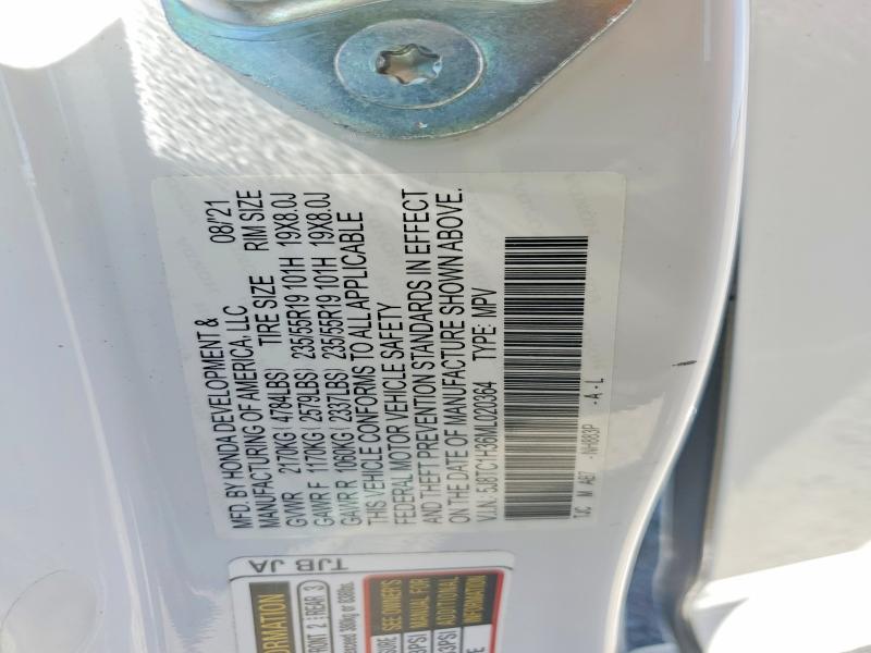 60004326 :رقم المزاد ، 5J8TC1H36ML020364 vin ، 2021 Acura Rdx مزاد بيع