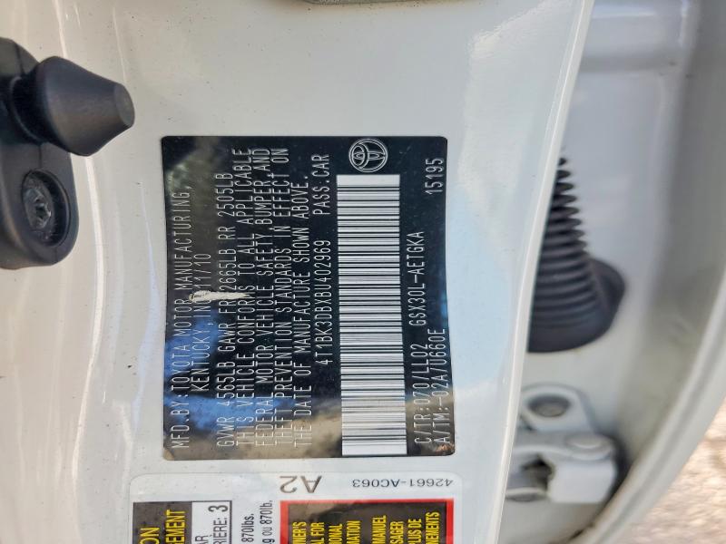 Продажа на аукционе авто 2011 Toyota Avalon, vin: 4T1BK3DBXBU402969, номер лота: 59842536