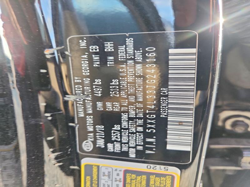 62796566 :رقم المزاد ، 5XXGT4L33JG243160 vin ، 2018 Kia Optima مزاد بيع
