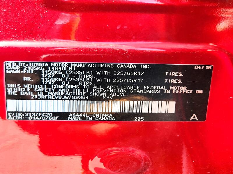 Продаж на аукціоні авто 2018 Toyota Rav4, vin: 2T3RFREV8JW789364, номер лоту: 60423616