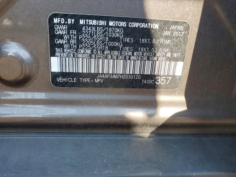 Продажа на аукционе авто 2017 Mitsubishi Outlander Sport, vin: JA4AP3AW7HZ030120, номер лота: 60314706