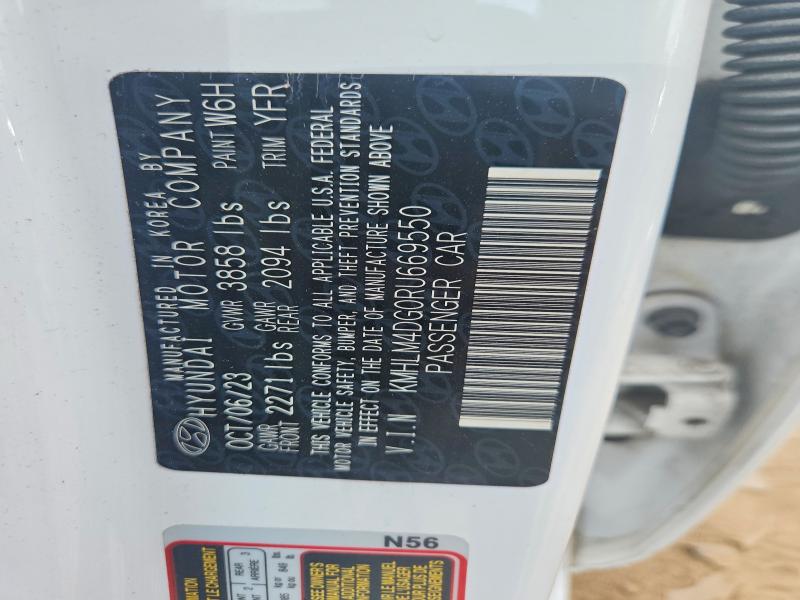 61874356 :رقم المزاد ، KMHLM4DG0RU669550 vin ، 2024 Hyundai Elantra مزاد بيع