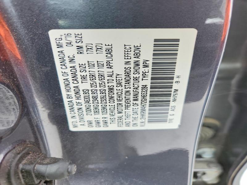 Aukcja sprzedaży 2016 Honda Cr-v, vin: 2HKRM4H72GH653284, numer aukcji: 59683496