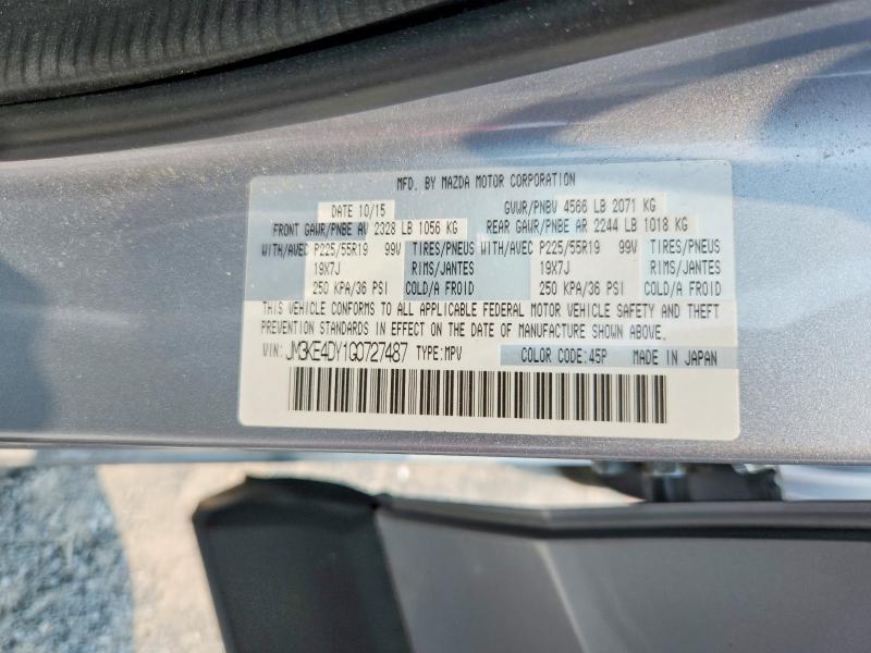 2016 Mazda Cx-5 მანქანა იყიდება აუქციონზე, vin: JM3KE4DY1G0727487, აუქციონის ნომერი: 61075896