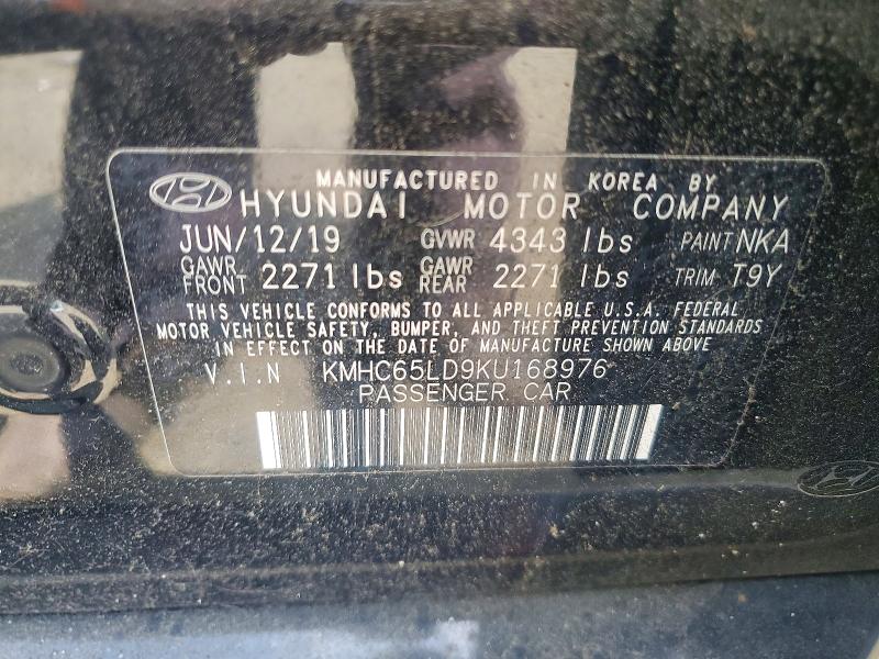 Aukcja sprzedaży 2019 Hyundai Ioniq Plug-in Hybrid, vin: KMHC65LD9KU168976, numer aukcji: 63131126