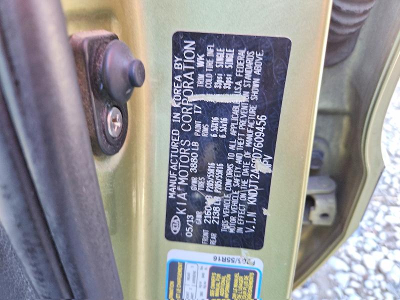 59899886 :رقم المزاد ، KNDJT2A68D7609456 vin ، 2013 Kia Soul مزاد بيع