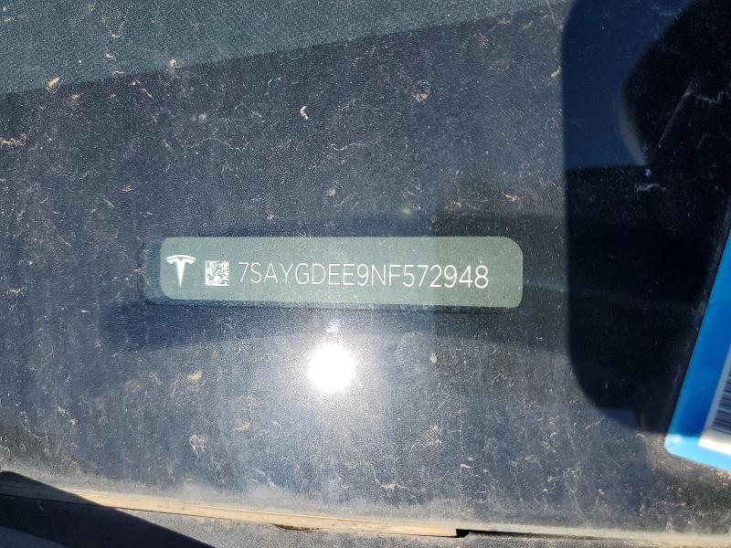 Продаж на аукціоні авто 2022 Tesla Model Y, vin: 7SAYGDEE9NF572948, номер лоту: 61002096