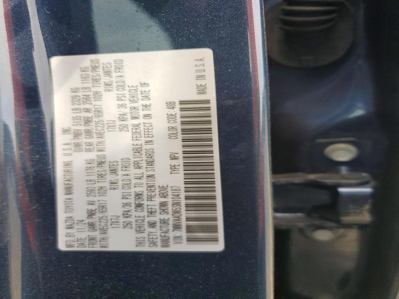 61303346 :رقم المزاد ، 7MMVAADW5SN104187 vin ، 2025 Mazda Cx-50 مزاد بيع