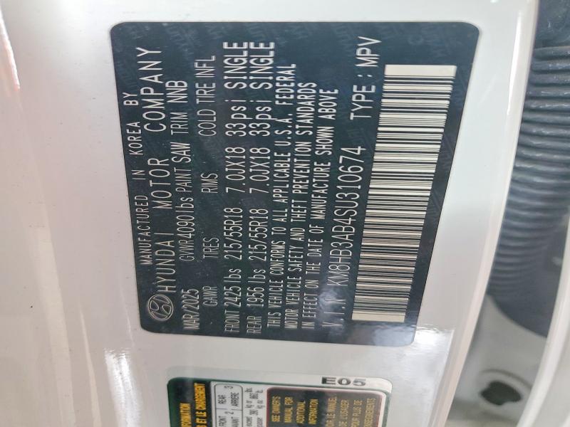 Продаж на аукціоні авто 2025 Hyundai Kona, vin: KM8HB3AB4SU310674, номер лоту: 60188956