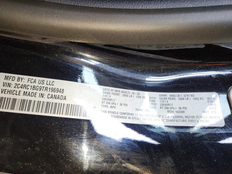 63675466 :رقم المزاد ، 2C4RC1BG9TR196948 vin ، 2026 Chrysler Pacifica مزاد بيع