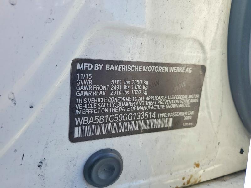 Aukcja sprzedaży 2016 Bmw 535, vin: WBA5B1C59GG133514, numer aukcji: 60309356