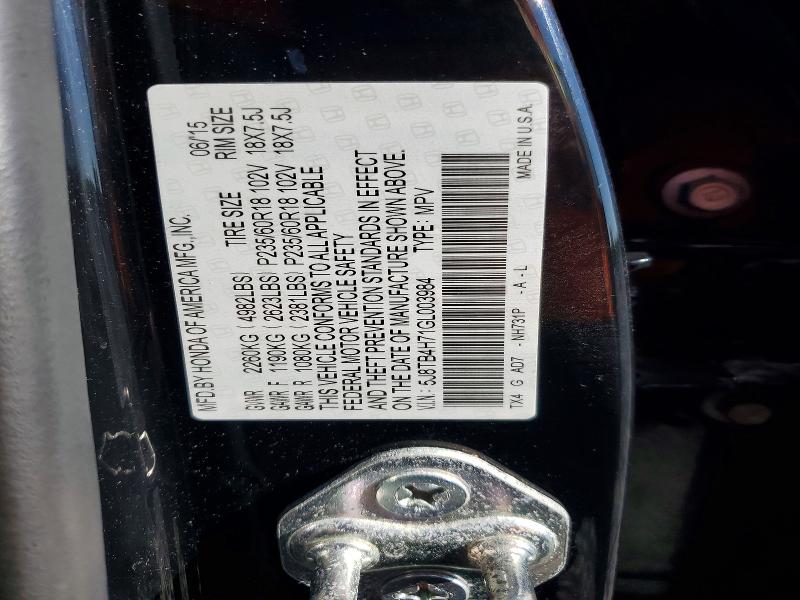 63211216 :رقم المزاد ، 5J8TB4H71GL003984 vin ، 2016 Acura Rdx مزاد بيع