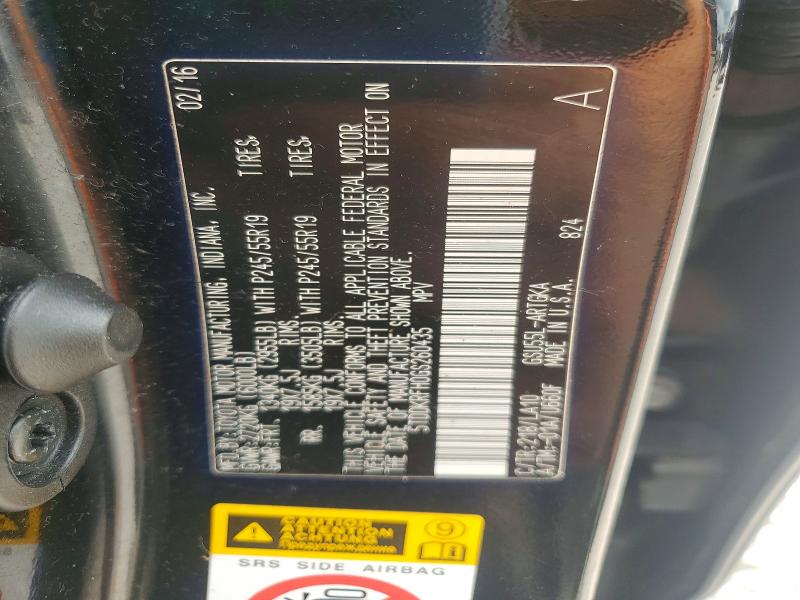 Продажа на аукционе авто 2016 Toyota Highlander, vin: 5TDDKRFH0GS260435, номер лота: 60717716