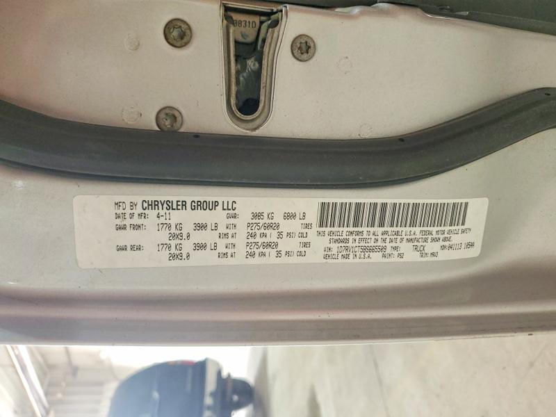 61004656 :رقم المزاد ، 1D7RV1CT5BS665509 vin ، 2011 Dodge Ram 1500 مزاد بيع