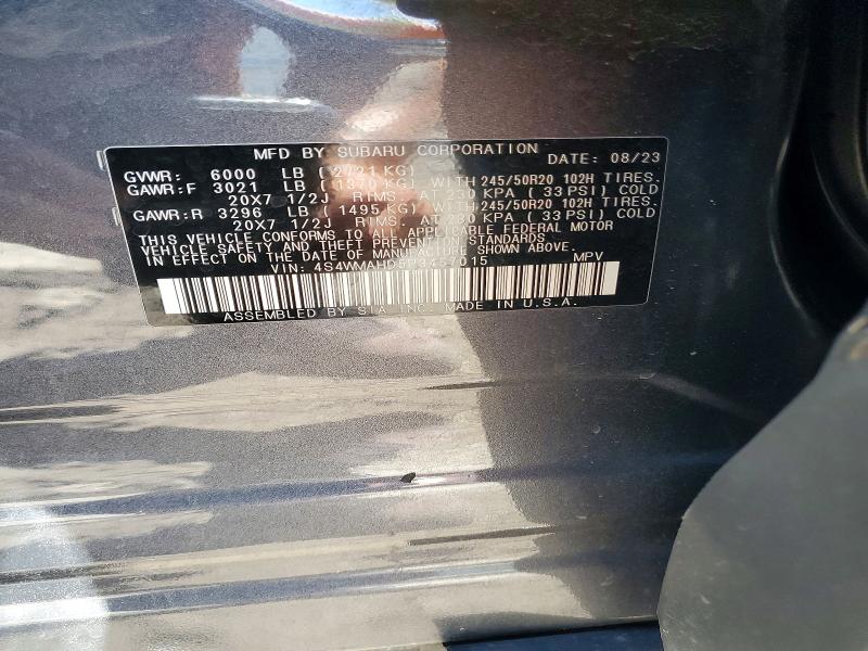 Продаж на аукціоні авто 2023 Subaru Ascent, vin: 4S4WMAHD5P3457015, номер лоту: 62972896