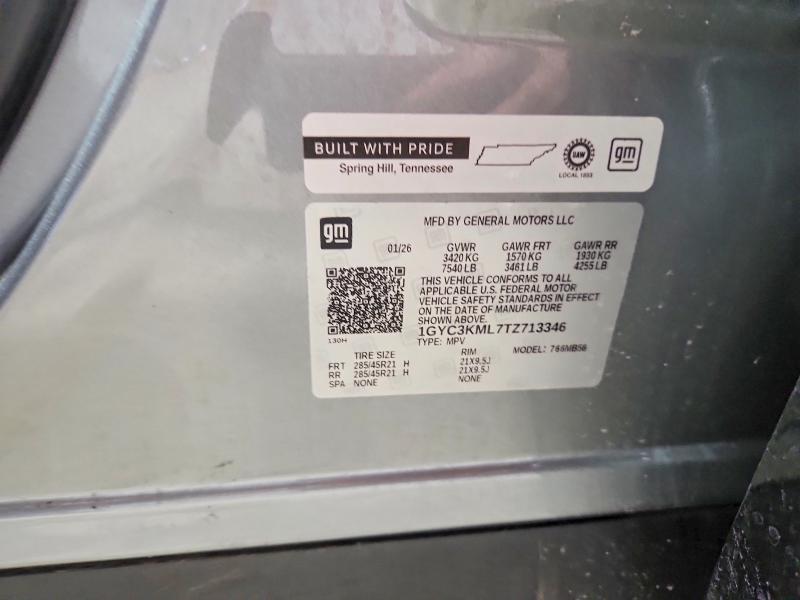 Продажа на аукционе авто 2026 Cadillac Vistiq, vin: 1GYC3KML7TZ713346, номер лота: 59358986