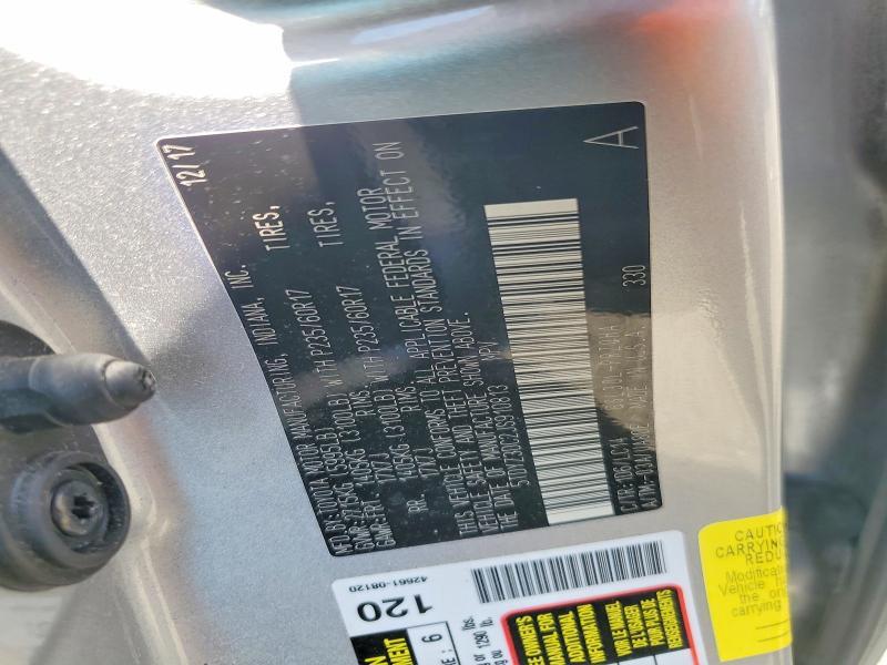 59707316 :رقم المزاد ، 5TDYZ3DC2JS910813 vin ، 2018 Toyota Sienna مزاد بيع