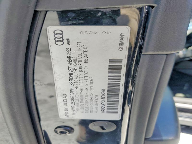 Aukcja sprzedaży 2017 Audi A4, vin: WAUGNAF43HN000361, numer aukcji: 61757746