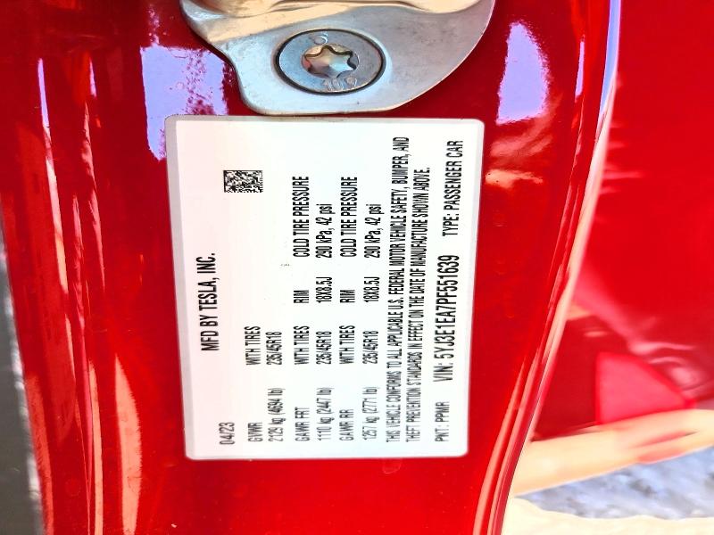 Продажа на аукционе авто 2023 Tesla Model 3, vin: 5YJ3E1EA7PF551639, номер лота: 60143826