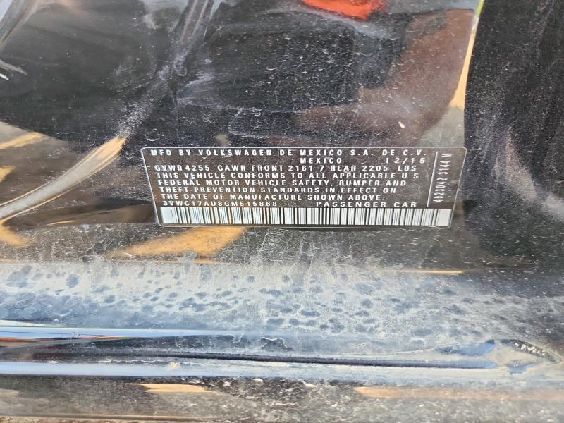 60320706 :رقم المزاد ، 3VWC17AU8GM515868 vin ، 2016 Volkswagen Golf Sportwagen مزاد بيع