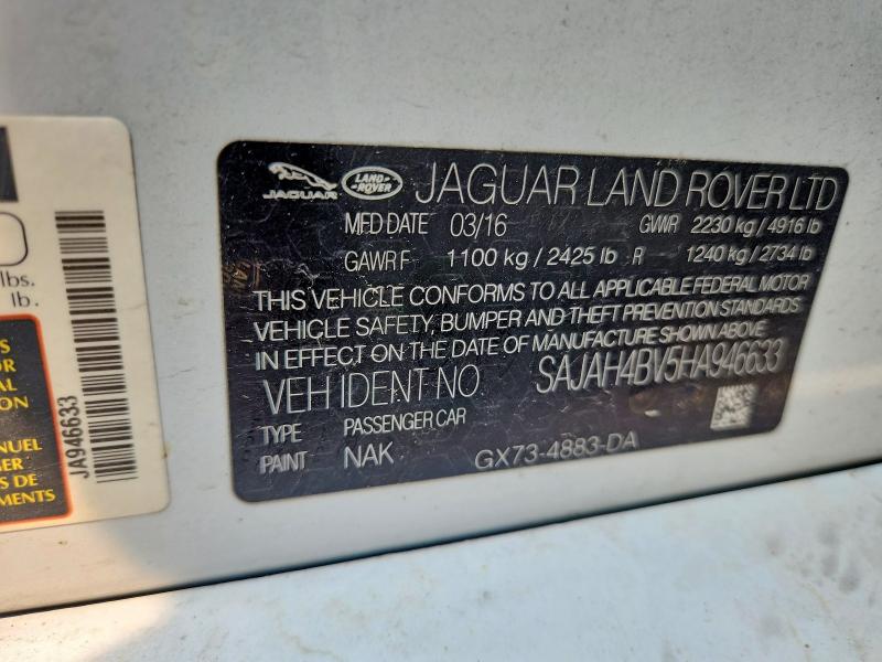 Aukcja sprzedaży 2017 Jaguar Xe, vin: SAJAH4BV5HA946633, numer aukcji: 61530316