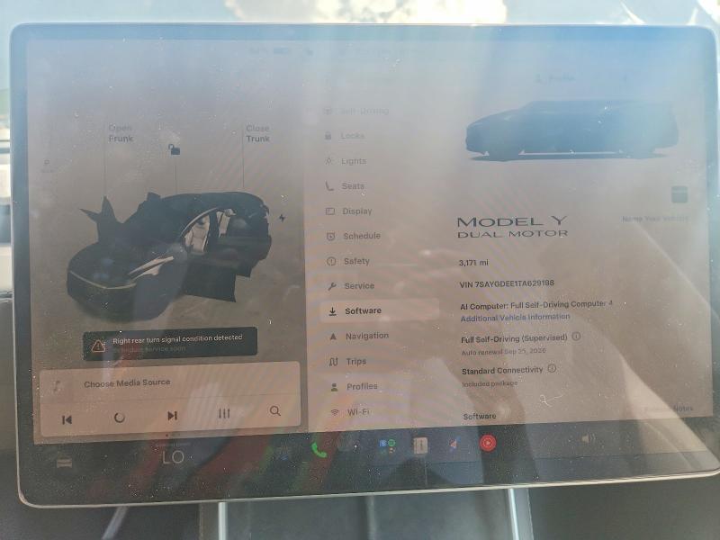 Aukcja sprzedaży 2026 Tesla Model Y, vin: 7SAYGDEE1TA629198, numer aukcji: 62888806