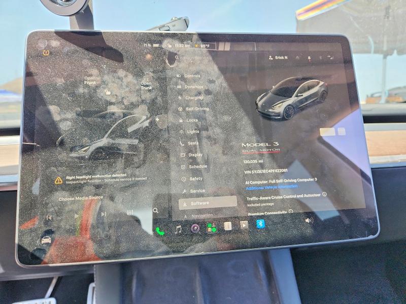Aukcja sprzedaży 2023 Tesla Model 3, vin: 5YJ3E1EC4PF422081, numer aukcji: 61404746
