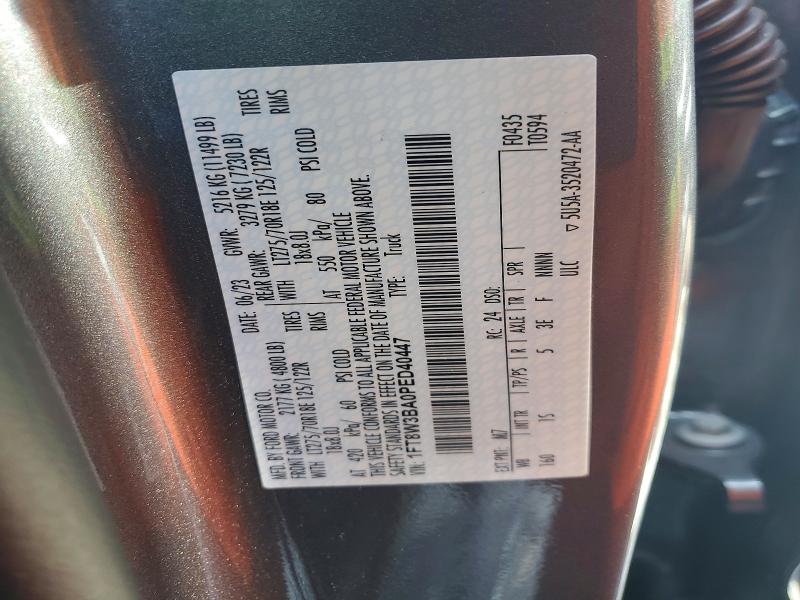 Продажа на аукционе авто 2023 Ford F350, vin: 1FT8W3BA0PED40447, номер лота: 61783666