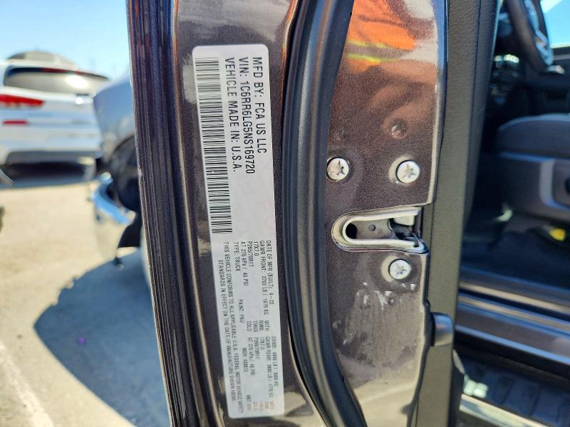 62819336 :رقم المزاد ، 1C6RR6LG5NS169720 vin ، 2022 Ram 1500 Classic مزاد بيع