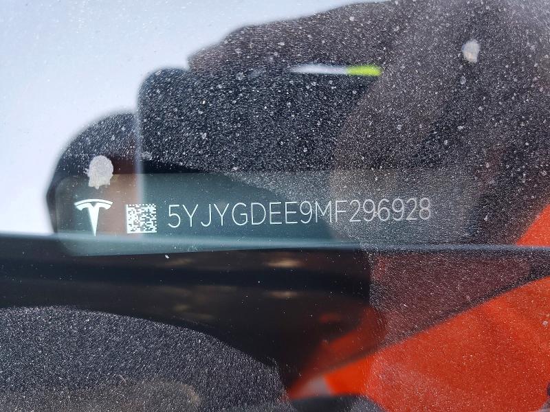 Aukcja sprzedaży 2021 Tesla Model Y, vin: 5YJYGDEE9MF296928, numer aukcji: 60871266