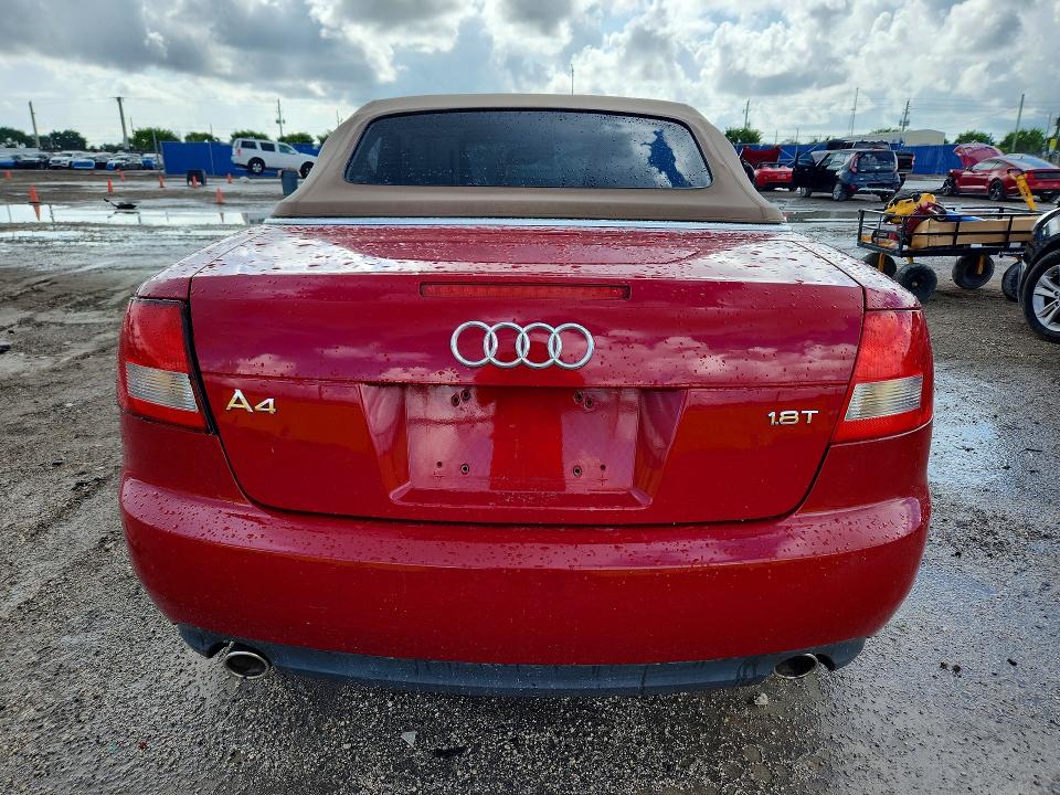 2004 Audi A4 მანქანა იყიდება აუქციონზე, vin: WAUAC48H94K015052, აუქციონის ნომერი: 62277166