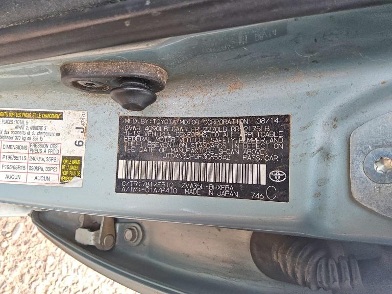 Aukcja sprzedaży 2015 Toyota Prius Plug-in Hybrid, vin: JTDKN3DP5F3065842, numer aukcji: 59902926