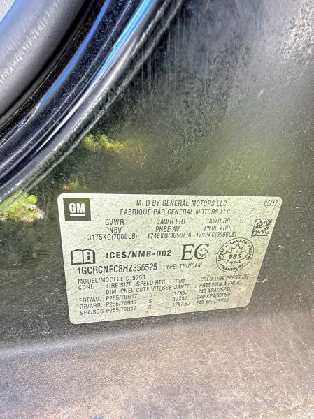 60454636 :رقم المزاد ، 1GCRCNEC8HZ356525 vin ، 2017 Chevrolet Silverado مزاد بيع